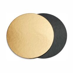 Δίσκος στρογγυλός διπλής όψης - χρυσός/μαύρος - 3mm